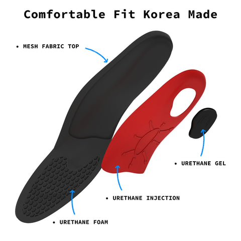 BIBAL INSOLE Full Whole Insoles L Size Arch Support, Shock Absorption, Durable - SuperSaverAU - view 2