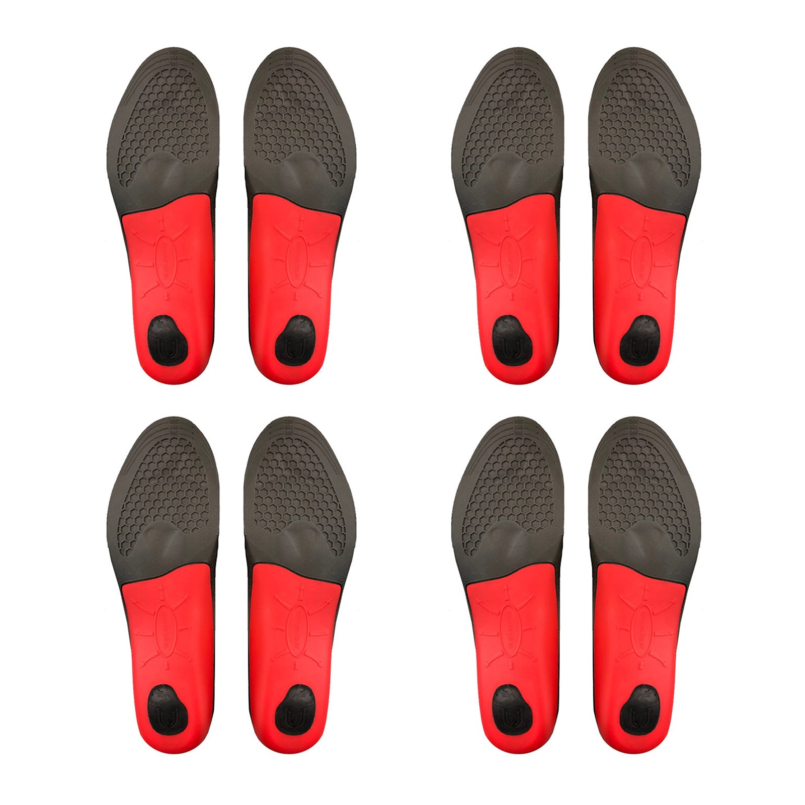 BIBAL INSOLE 4X Pair M Size Arch Support Full Insoles with Shock Absorption - SuperSaverAU - view 1