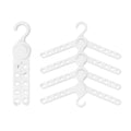WING 50 Set Plus Hanger Foldable Clothes Rack Organizer 10 Holes White - SuperSaverAU - view 1