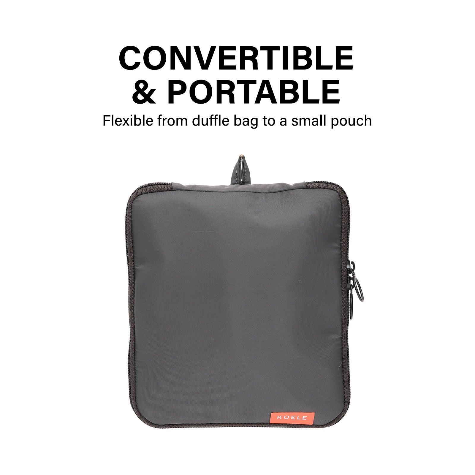 Shopper Bag Travel Duffle Bag Foldable Laptop Luggage Nylon KO-BOSTON KHAKI - SuperSaverAU - view 7