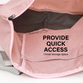 Shopper Bag Tote Bag Foldable Travel Laptop Grocery Nylon KO-DUAL PINK - SuperSaverAU - view 5