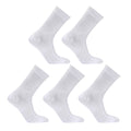 5X Rexy 3D Seamless Crew Socks Large Slim Breathable WHITE - SuperSaverAU - view 1