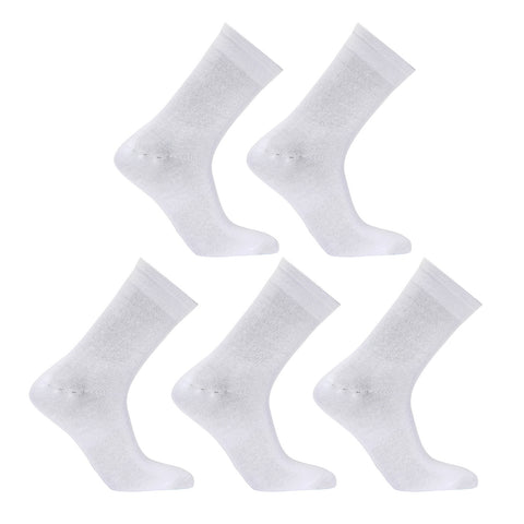 5X Rexy 3D Seamless Crew Socks Large Slim Breathable WHITE - SuperSaverAU - view 1