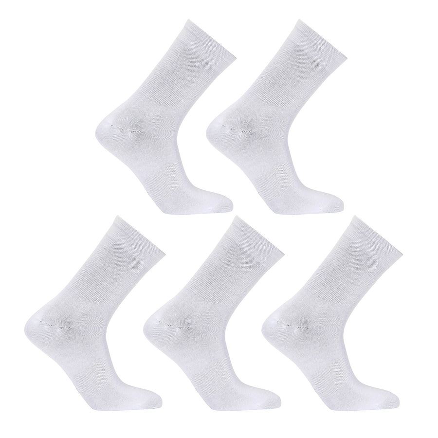 5X Rexy 3D Seamless Crew Socks Large Slim Breathable WHITE - SuperSaverAU - view 1