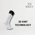 5X Rexy 3D Seamless Crew Socks Large Slim Breathable WHITE - SuperSaverAU - view 5