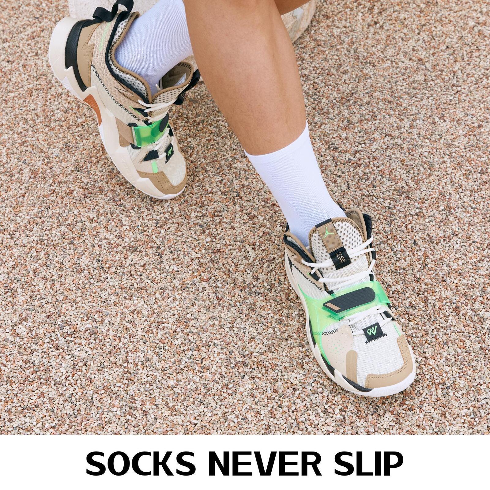 5X Rexy 3D Seamless Crew Socks Large Slim Breathable WHITE - SuperSaverAU - view 7