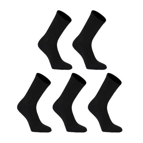 5X Rexy 3D Seamless Crew Socks Medium Slim Breathable BLACK - SuperSaverAU - view 1