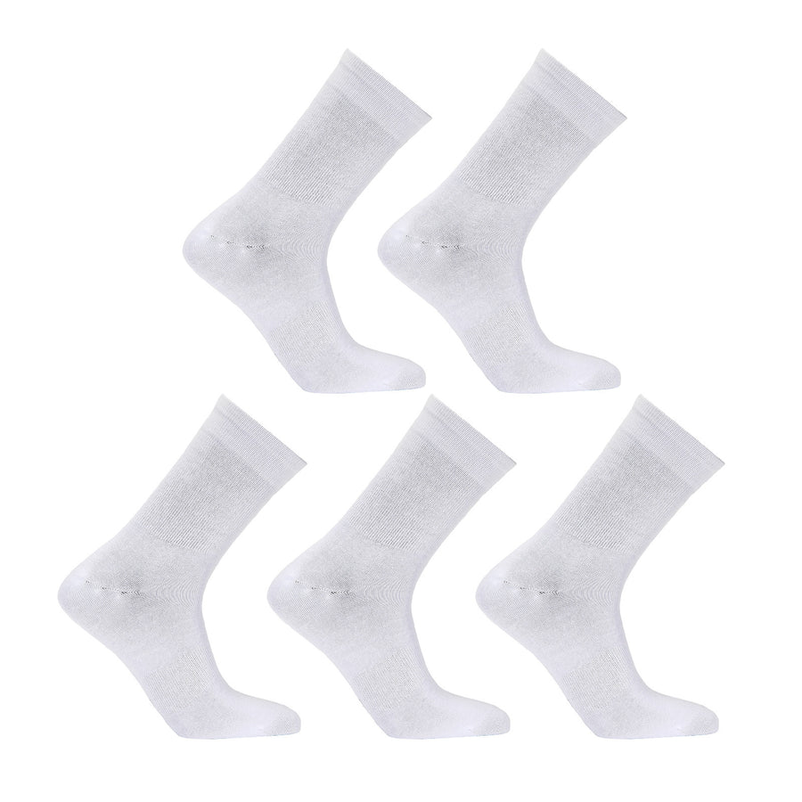5X Rexy 3D Seamless Crew Socks Medium Slim Breathable WHITE - SuperSaverAU - view 1