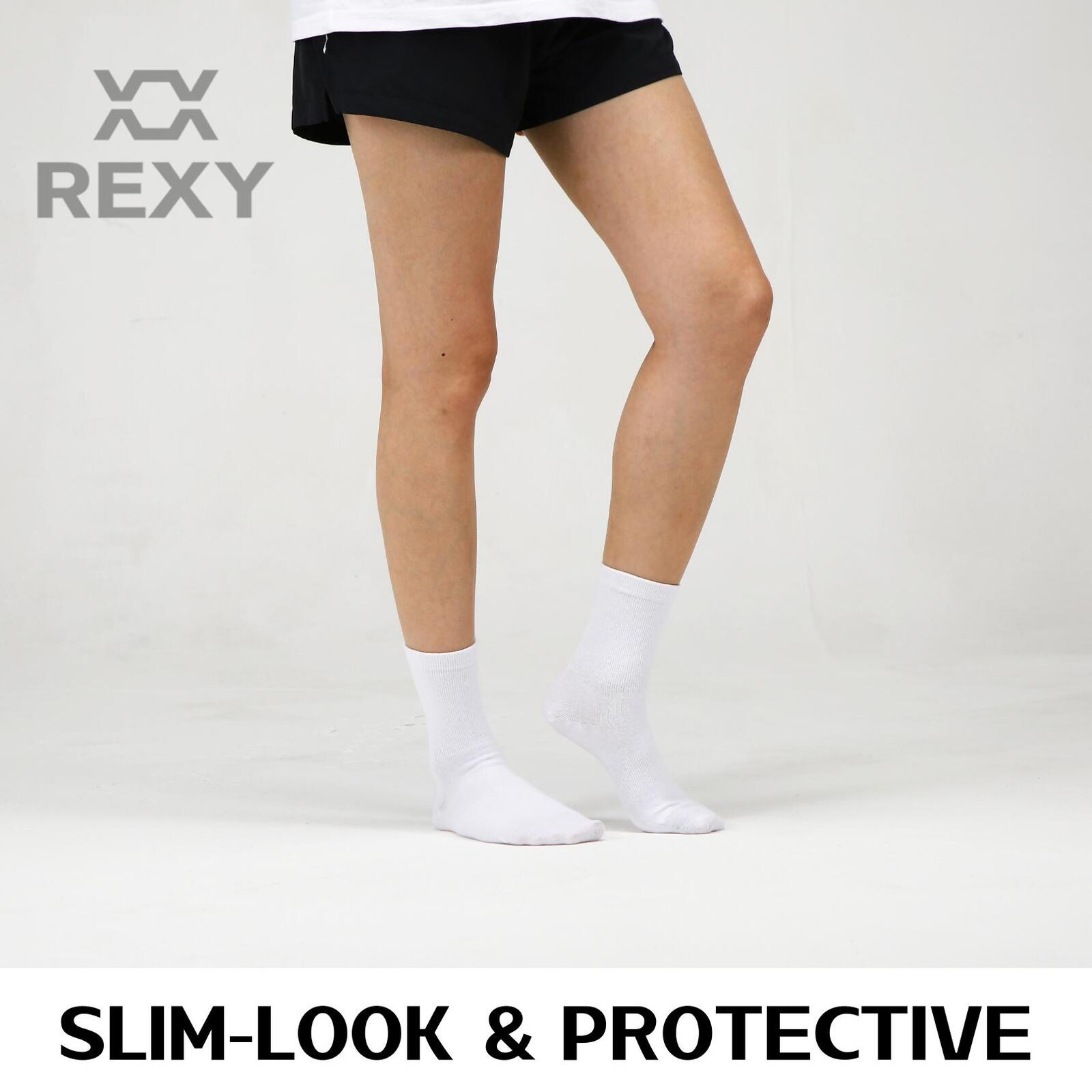 5X Rexy 3D Seamless Crew Socks Medium Slim Breathable WHITE - SuperSaverAU - view 4