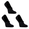 3X Rexy Cushion No Show Ankle Socks Large Non-Slip Breathable BLACK - SuperSaverAU - view 1