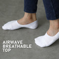 3X Rexy Cushion No Show Ankle Socks Large Non-Slip Breathable WHITE - SuperSaverAU - view 4