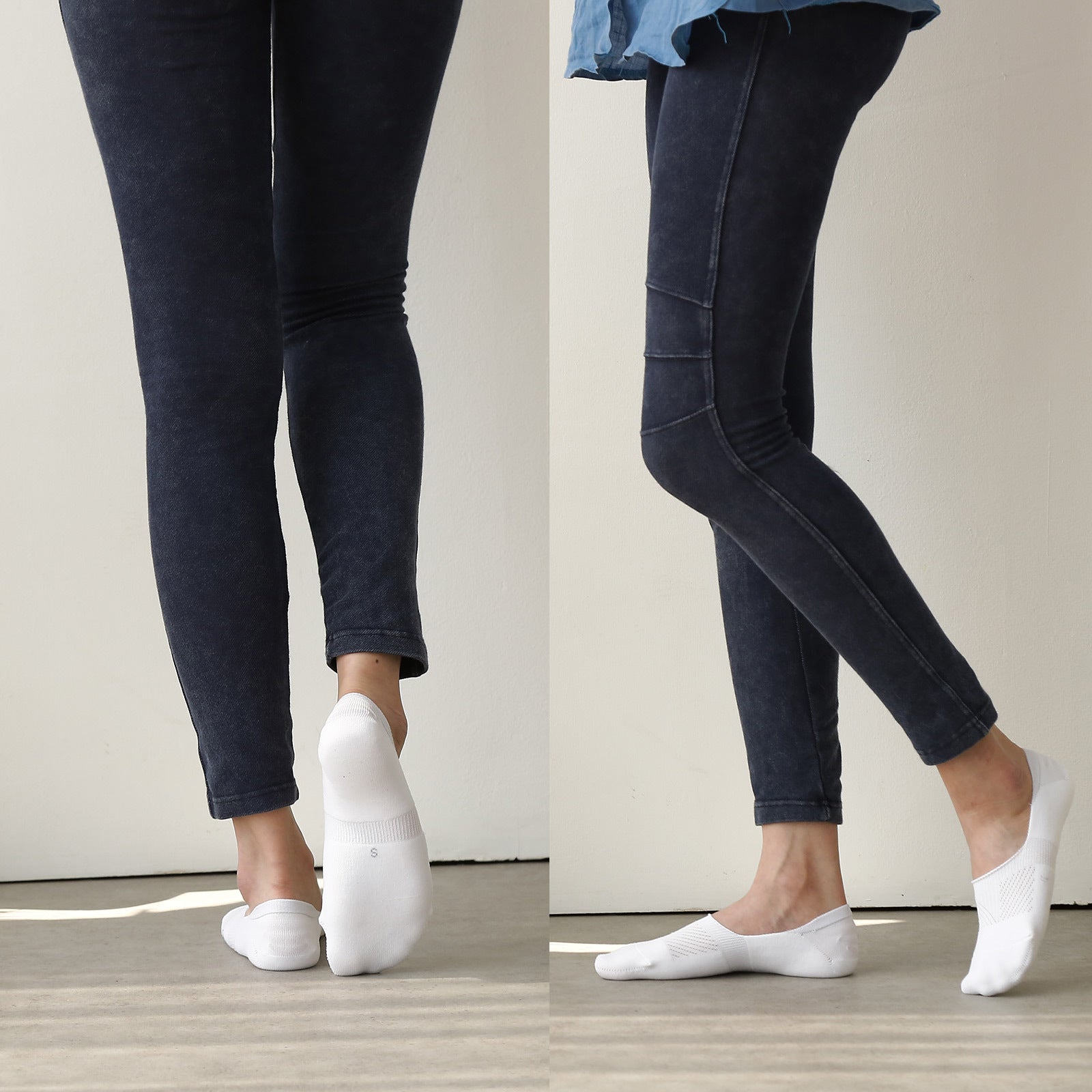 3X Rexy Cushion No Show Ankle Socks Large Non-Slip Breathable WHITE - SuperSaverAU - view 9