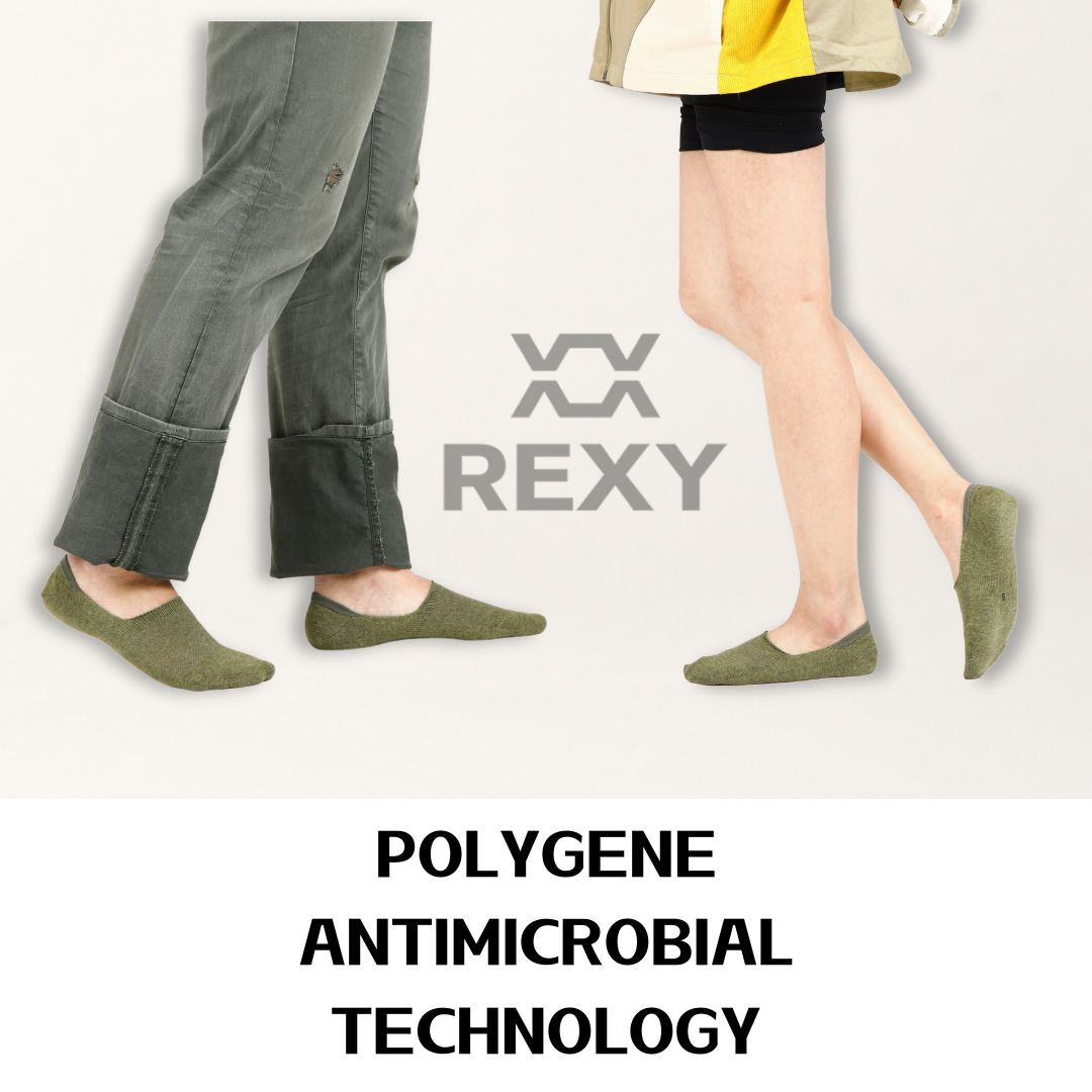 5X Rexy Daily No Show Ankle Socks Medium Non-Slip Breathable MULTI COLOUR - SuperSaverAU - view 8