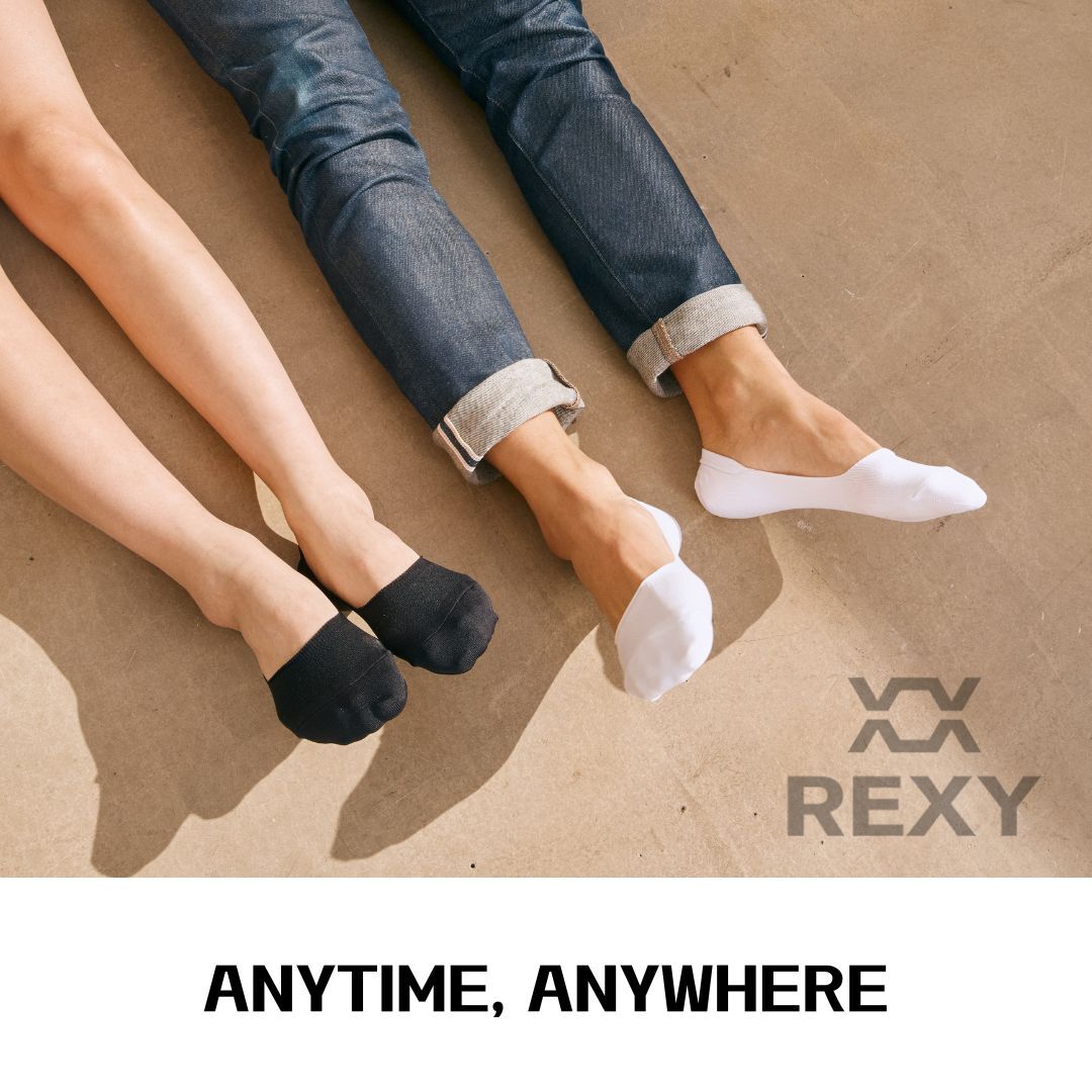 5X Rexy Daily No Show Ankle Socks Medium Non-Slip Breathable MULTI COLOUR - SuperSaverAU - view 10