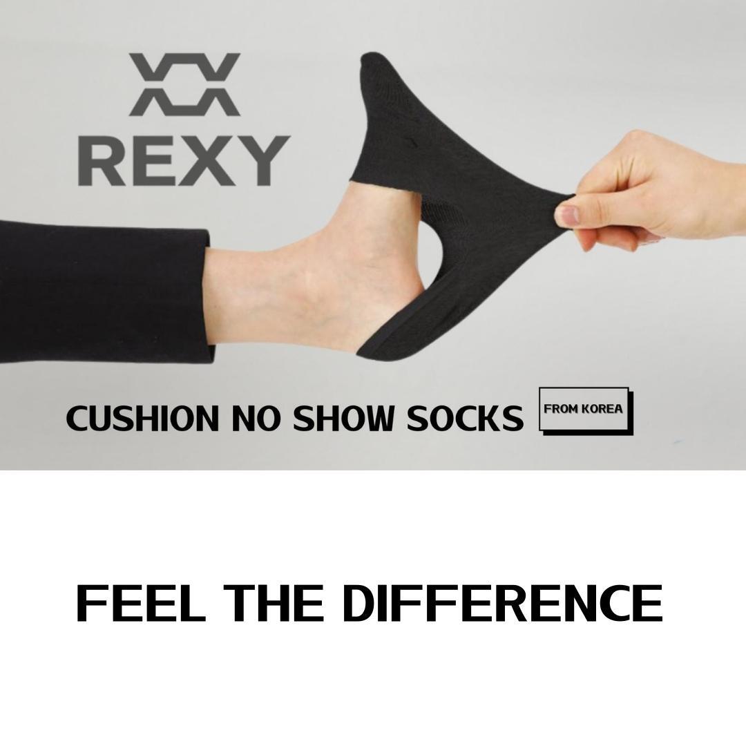 3X Rexy Cushion No Show Ankle Socks Small Non-Slip Breathable BLACK - SuperSaverAU - view 10