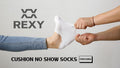 3X Rexy Cushion No Show Ankle Socks Small Non-Slip Breathable WHITE - SuperSaverAU - view 2