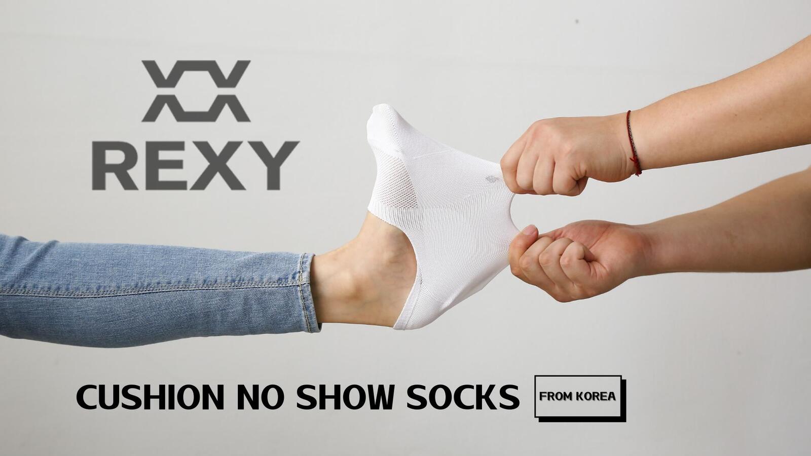 3X Rexy Cushion No Show Ankle Socks Small Non-Slip Breathable WHITE - SuperSaverAU - view 2