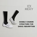 3X Rexy Cushion No Show Ankle Socks Small Non-Slip Breathable WHITE - SuperSaverAU - view 5