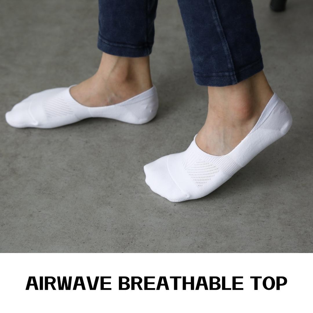 3X Rexy Cushion No Show Ankle Socks Small Non-Slip Breathable WHITE - SuperSaverAU - view 9