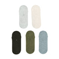 5X Small Daily No Show Socks - MULTI COLOUR	5X Rexy Daily No Show Ankle Socks Small Non-Slip Breath - SuperSaverAU - view 1