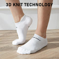 4X Rexy Seamless Sport Sneakers Socks Large Non-Slip Heel Tab WHITE - SuperSaverAU - view 4