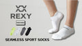 4X Rexy Seamless Sport Sneakers Socks Medium Non-Slip Heel Tab MULTI COLOUR - SuperSaverAU - view 2