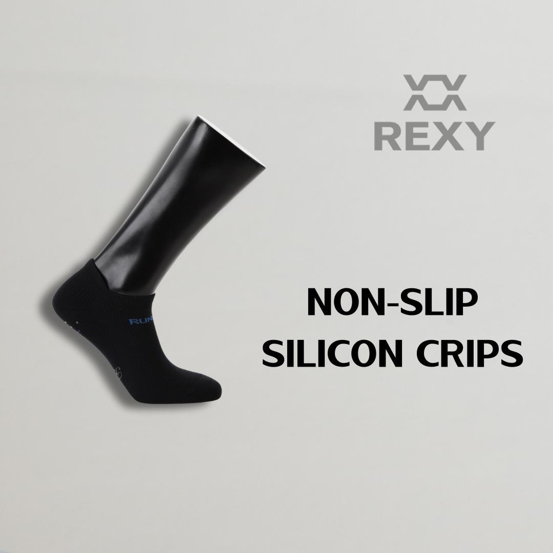 4X Rexy Seamless Sport Sneakers Socks Medium Non-Slip Heel Tab MULTI COLOUR - SuperSaverAU - view 4