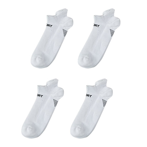 4X Rexy Seamless Sport Sneakers Socks Medium Non-Slip Heel Tab WHITE - SuperSaverAU - view 1