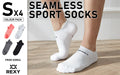 4X Rexy Seamless Sport Sneakers Socks Small Non-Slip Heel Tab MULTI COLOUR - SuperSaverAU - view 2