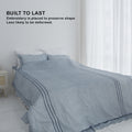 SAESOM Flua Snow Comforter Set Double White, Cool Lightweight Quilt, 100% Cotton - SuperSaverAU - view 3