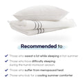 SAESOM Queen Flua Snow Comforter Set - Cool Lightweight Quilt, White, 100% Cotton - SuperSaverAU - view 5