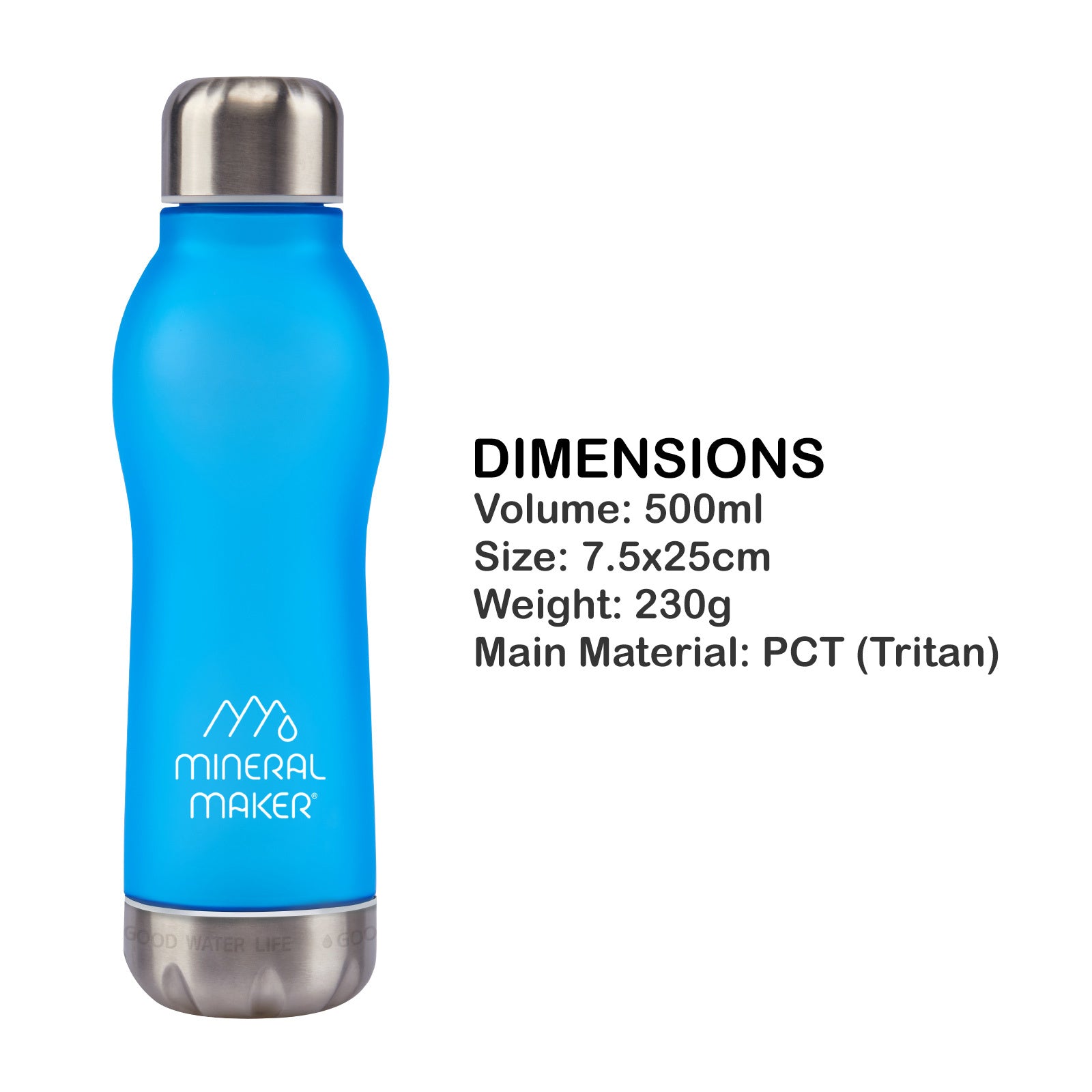 Mineral Maker MORBIDO Alkaline Filter Water Bottle + a Mineral Stone Pouch BLUE - SuperSaverAU - view 11