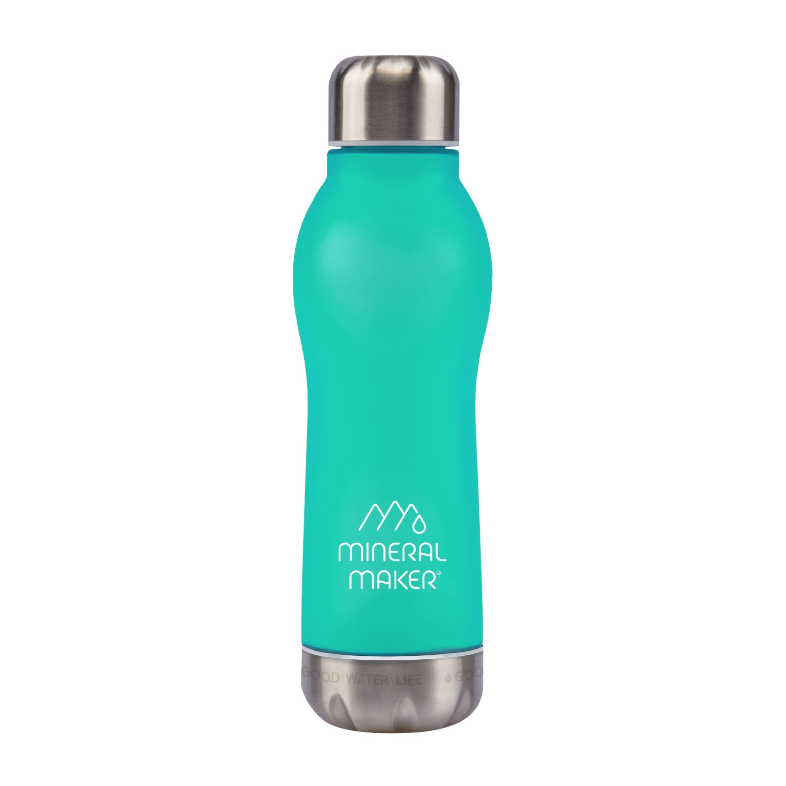 Mineral Maker MORBIDO Alkaline Filter Water Bottle + a Mineral Stone Pouch GREEN - SuperSaverAU - view 1