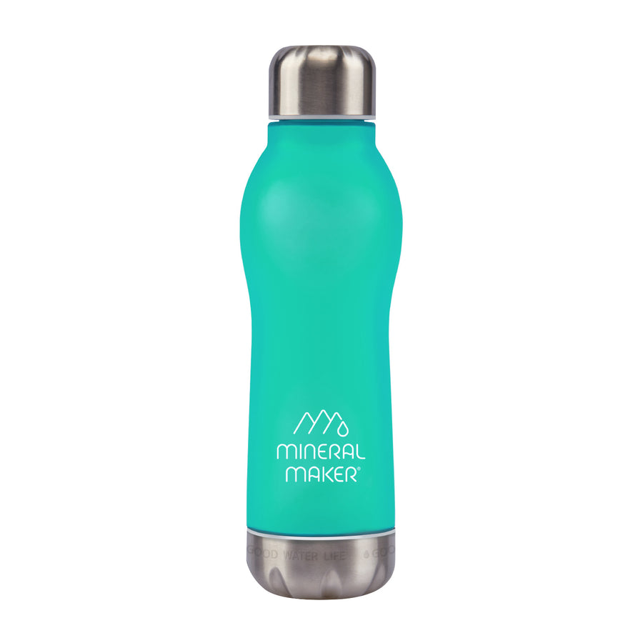 Mineral Maker MORBIDO Alkaline Filter Water Bottle + a Mineral Stone Pouch GREEN - SuperSaverAU - view 1