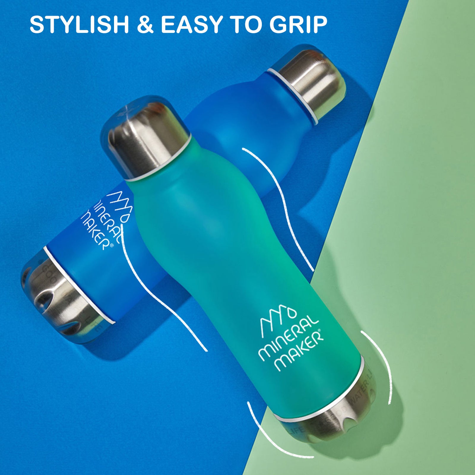 Mineral Maker MORBIDO Alkaline Filter Water Bottle + a Mineral Stone Pouch GREEN - SuperSaverAU - view 6