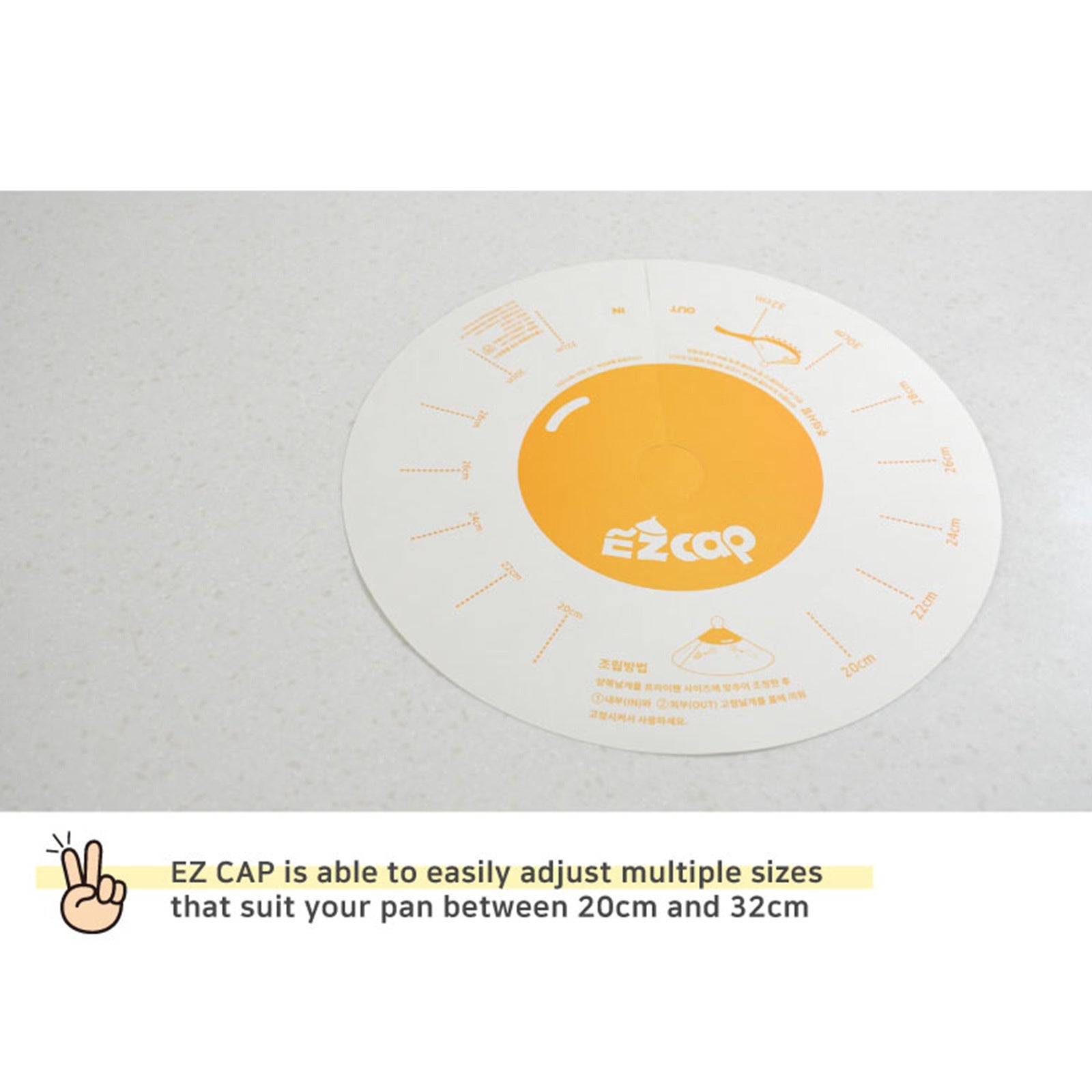 EZ Cap 200X Disposable Frypan Paper Lid, 32cm, Oil Splash Protection, Adjustable - SuperSaverAU - view 2