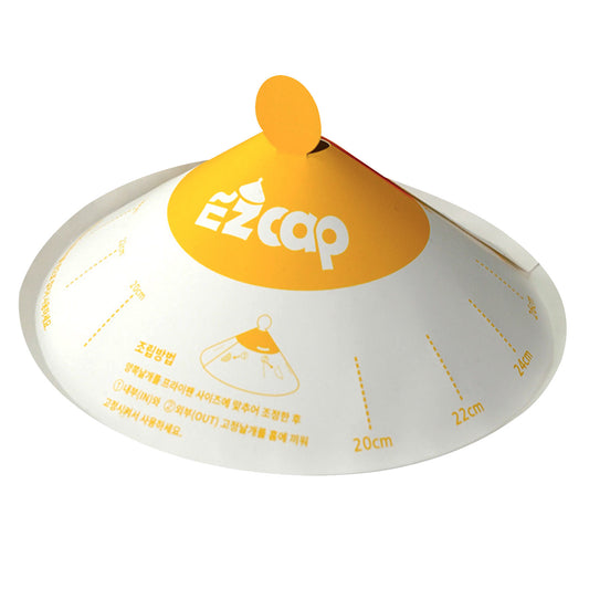 EZ Cap 50X Disposable Frypan Paper Lid, 20-32cm, Oil Splash Protection