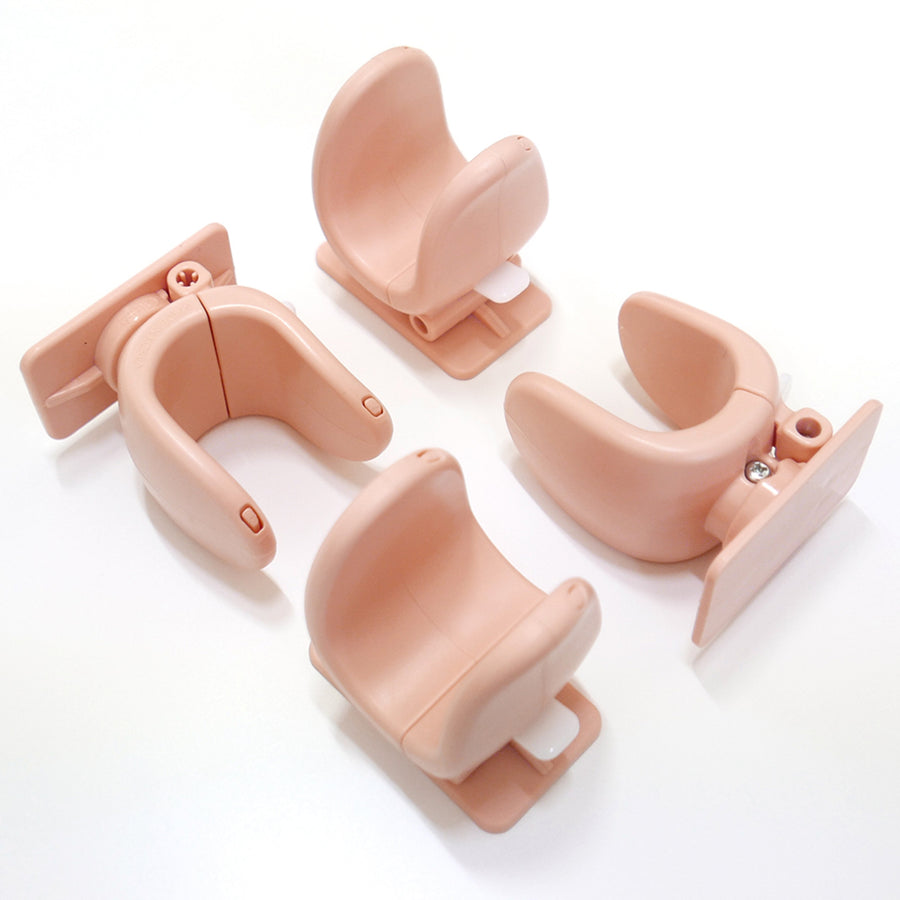 APPASON 4X Door Lever Lock Pet Child Proof Adhesive Handle Lock - Apricot Pink, 3.5cm - SuperSaverAU - view 1