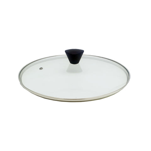 KOMAN 28cm Stainless Steel Glass Lid with Bakelite Handle, Heat-Strengthened - SuperSaverAU - view 1