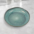 3-Piece Earthy Aqua Reactive Glazed Ceramic Dinner Set - Plate & Bowl - SuperSaverAU - view 5