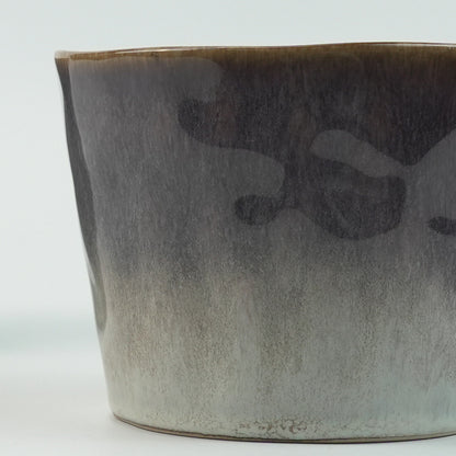 Set of 2 Earthy Grey Blue Reactive Glazed Ceramic Coffee Mugs 350ml