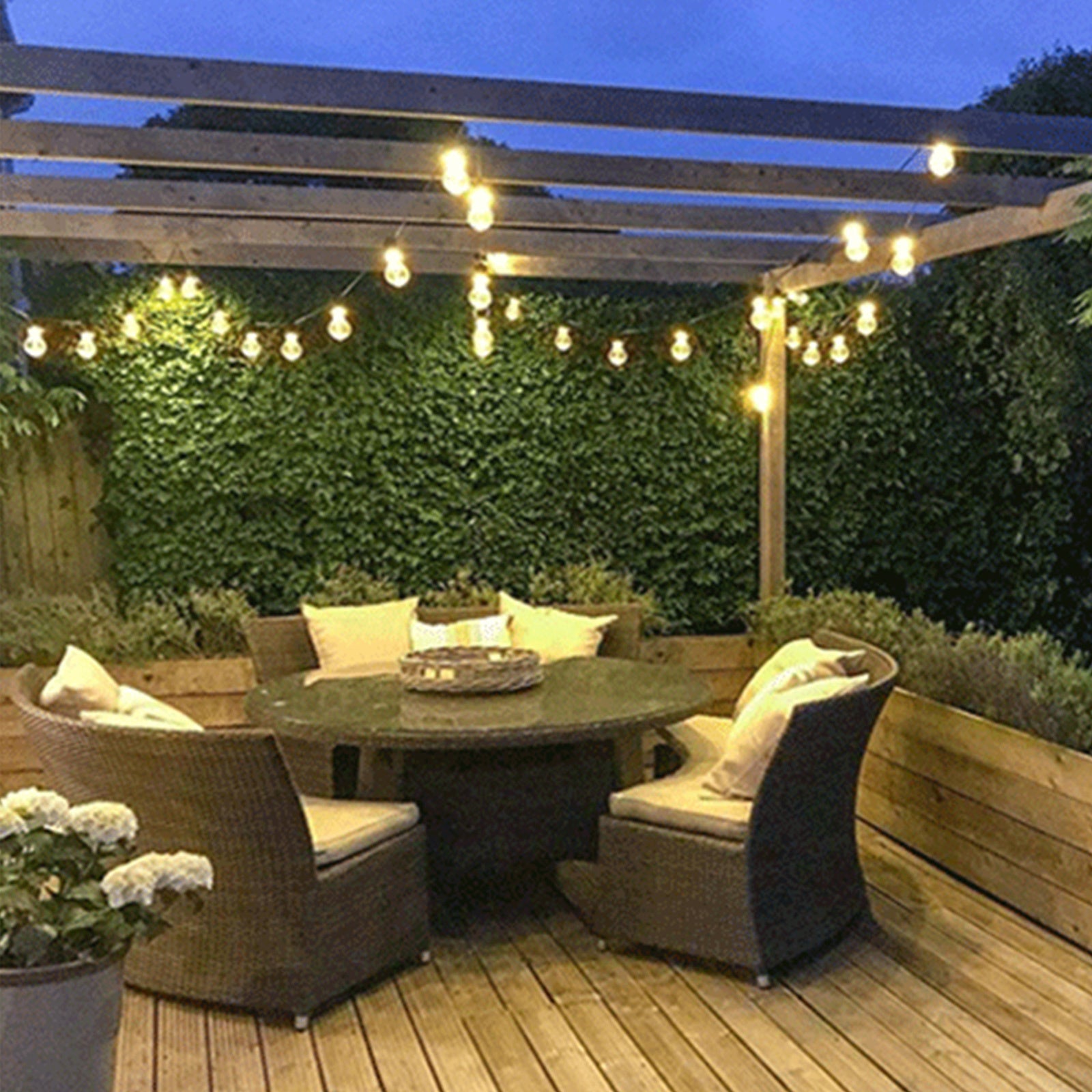 Festoon String Lights 10 Bulbs 14M Fairy LED Waterproof Outdoor Christmas Party - SuperSaverAU - view 5