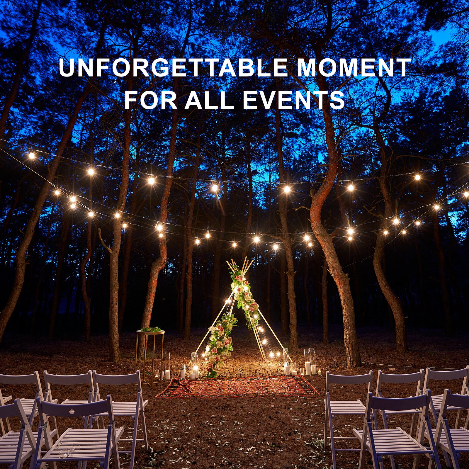 Festoon String Lights 10 Bulbs 14M Fairy LED Waterproof Outdoor Christmas Party - SuperSaverAU - view 8
