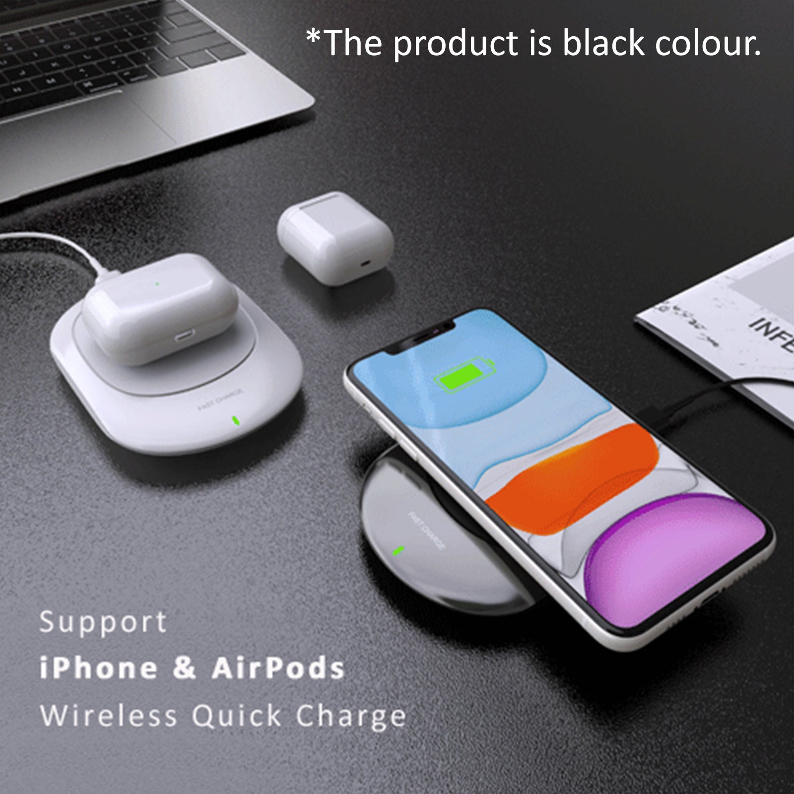 Sansai Wireless Charging Pad - SuperSaverAU - view 2