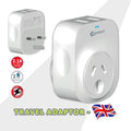 Sansai Travel Adaptor 2 X USB - UK - SuperSaverAU - view 3
