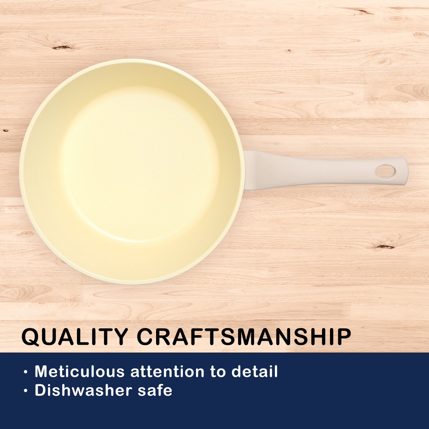 Giorno Felice 28cm Ceramic Non-Stick Frypan Induction - Easy Clean, Oil-Road Design