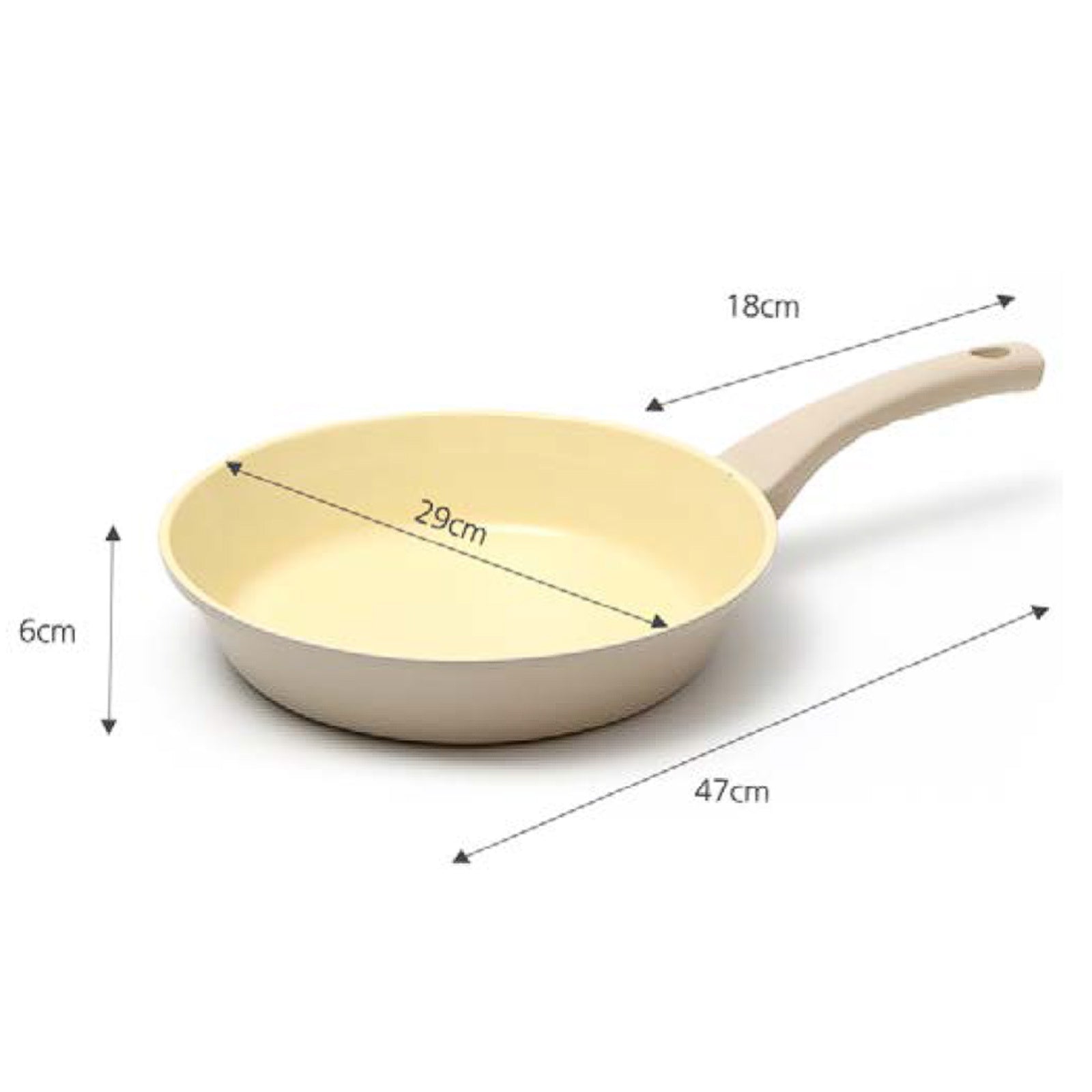 Giorno Felice 28cm Ceramic Non-Stick Frypan Induction - Easy Clean, Oil-Road Design - SuperSaverAU - view 7