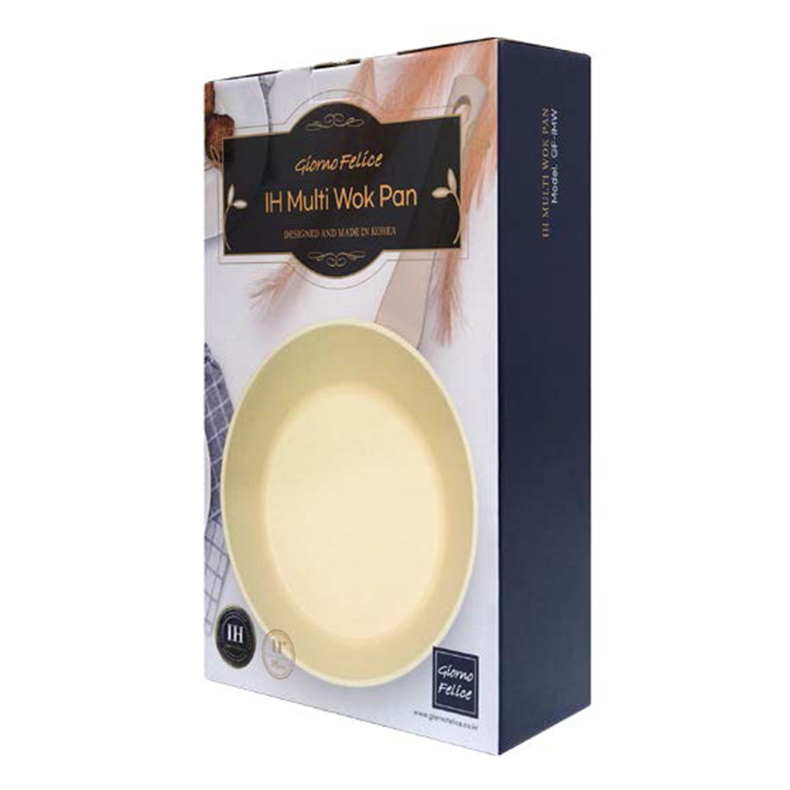 Giorno Felice 28cm Ceramic Non-Stick Wok Pan - Induction Ready, Easy Clean - SuperSaverAU - view 4