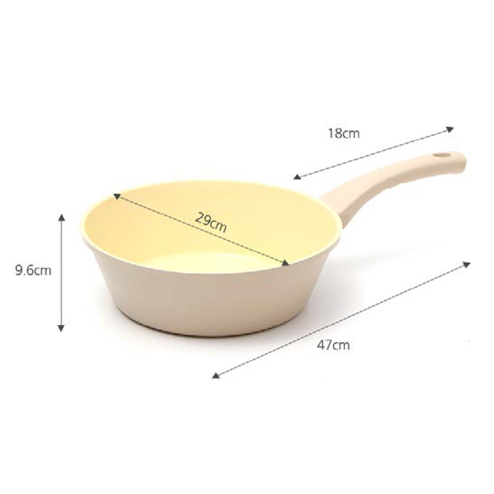 Giorno Felice 28cm Ceramic Non-Stick Wok Pan - Induction Ready, Easy Clean - SuperSaverAU - view 7