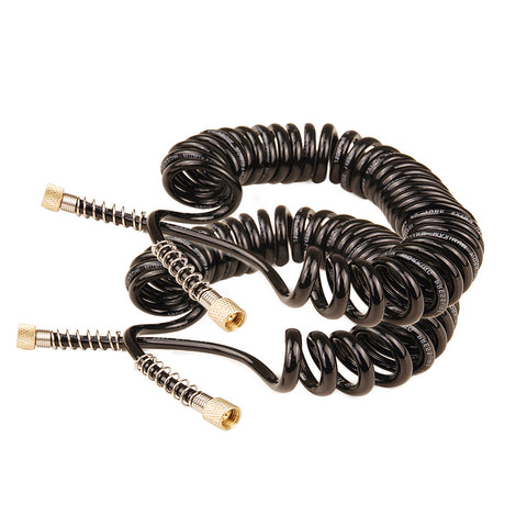 Dynamic Power 2X 3M Coiled Retractable Air Brush Hose 1/8in Braided Rubber - SuperSaverAU - view 1
